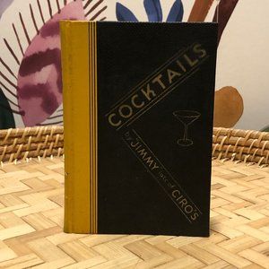 Cocktails by "Jimmy" late of Ciro's Book, Vintage Barware, 1930